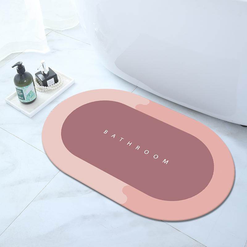 Bathroom Door Mat | Anti Slip Floor Mat For Home And Kitchen Rubber Foot Mat, Pack of 2