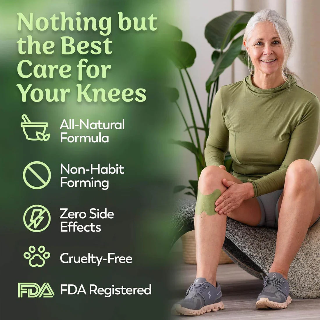 Herbal Knee Pain Relief Patch – Original & Organic Instant Joint Pain Relief