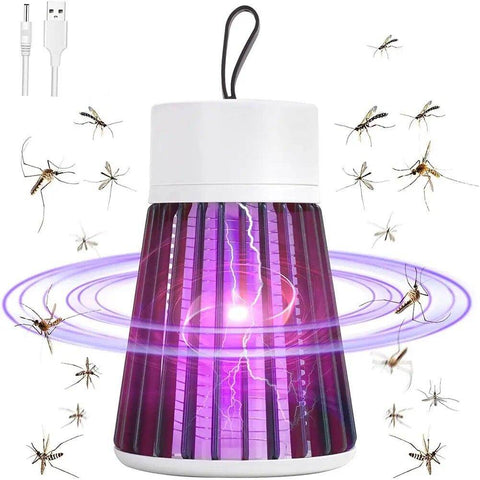 Mosquito Killer Lamp Trap Machine with UV LED Light Electric Shock for Insects USB Powered Plug in The Plug