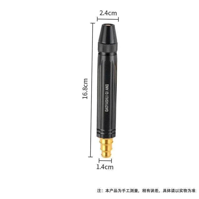 Brass Water Spray Nozzle Water Spray Gun, Car Wash Nozzle, High Pressure Nozzle Spray Water Gun, Water Jet Hose Nozzles Pipe For Gardening, Bike,Car Wash,Window Cleaning (Black Pen Nozzle)