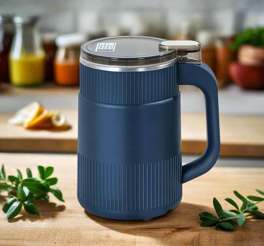 Portable Electric Spice Grinder with Handle | Stainless Steel Grain Mill for Coffee Beans, Spices & Cereals