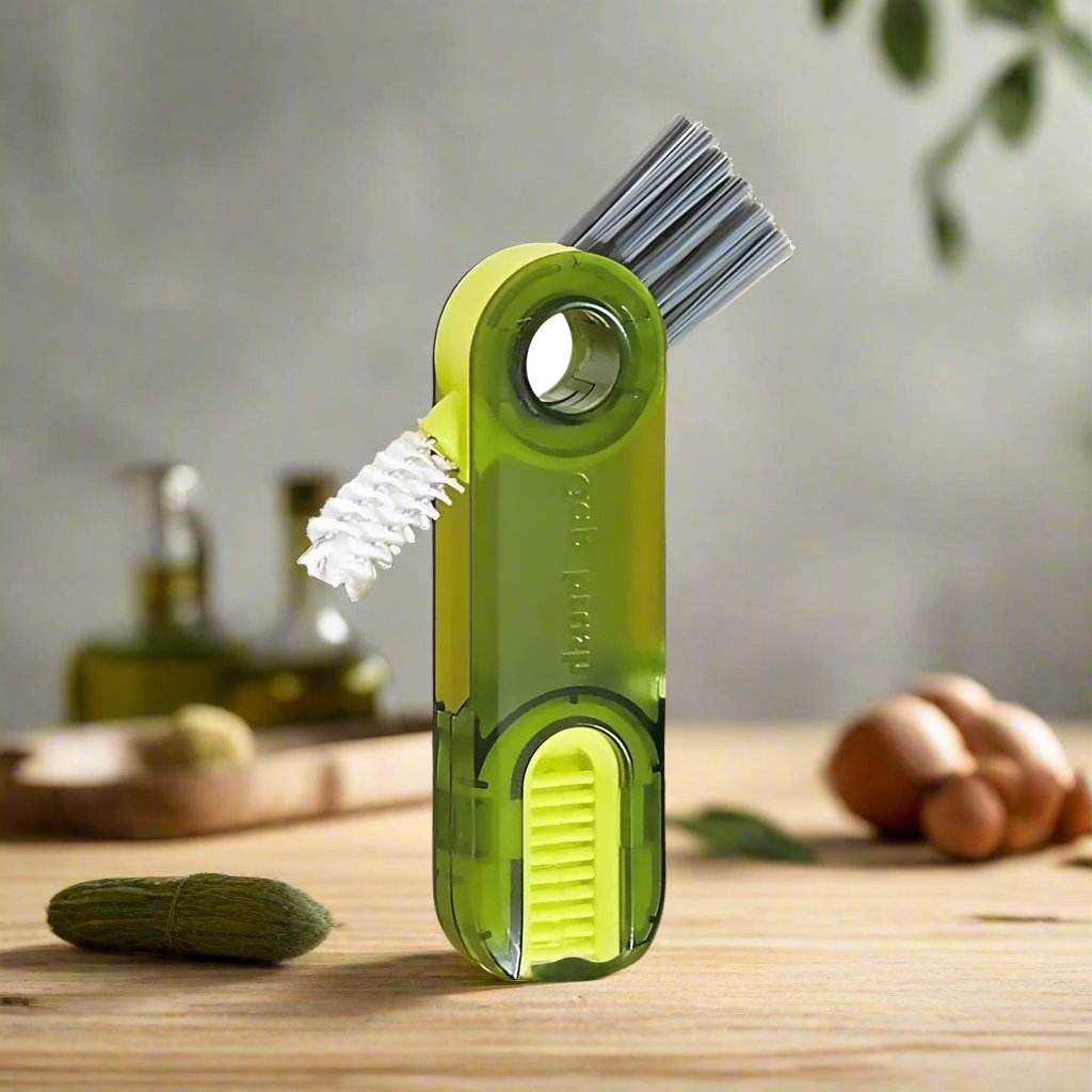 3 in 1 Cup Lid Gap Cleaning Brush, Bottle lid Cleaning Brush, Tiny Bottle Cup Lid Straw Cleaner Tools (2Pcs, Multi Color)