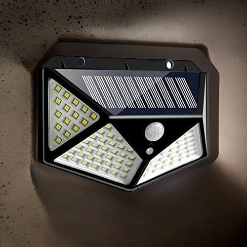 Solar Interaction Wall Lamp Solar Out Door Powered Motion Sensor Interaction Garden Wall 100 Led Lamp 3 Modes